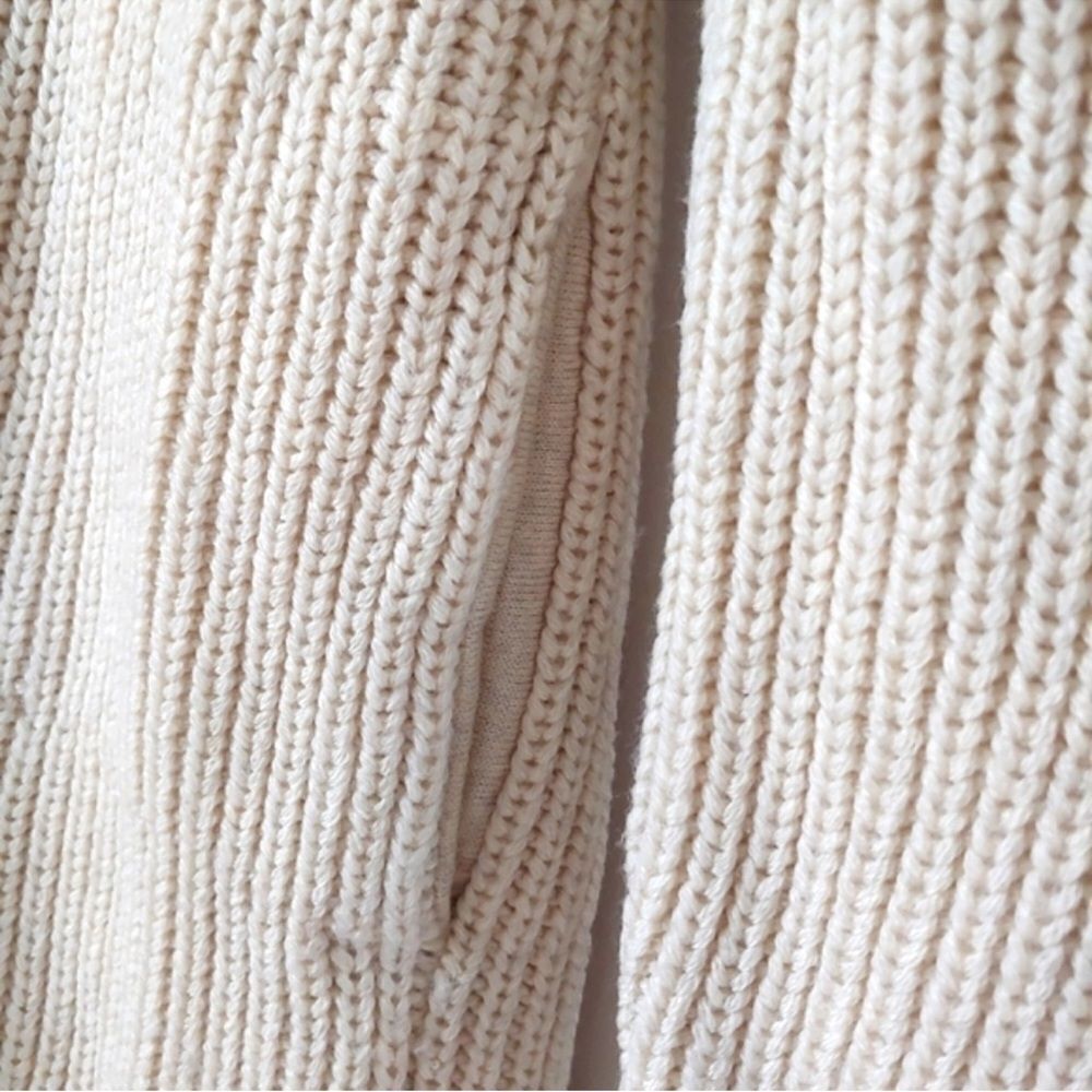 Aritzia Wilfred Tisserand Long Rib Knit Cardigan Sweater Merino Wool Size S - Picture 12 of 15